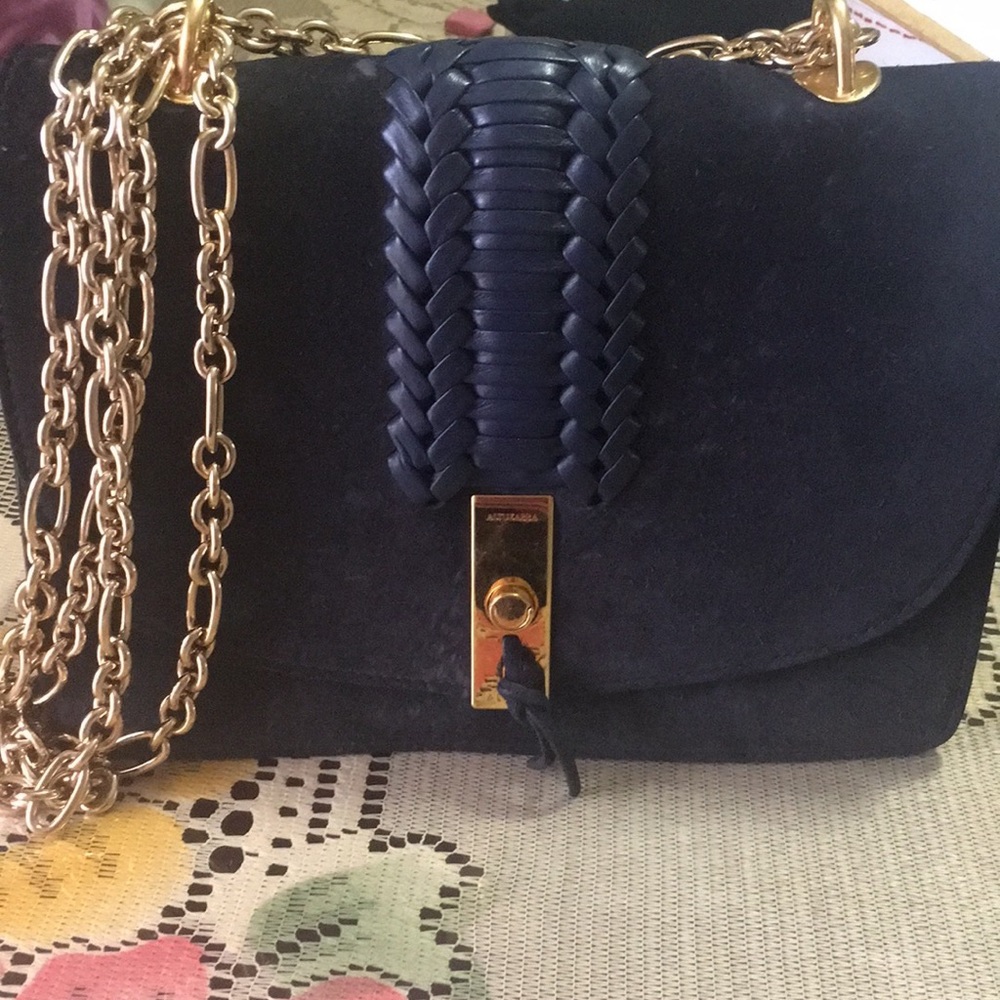 A NEW! ALTUZARRA NAVY BLUE CROSSBODY HANDBAG